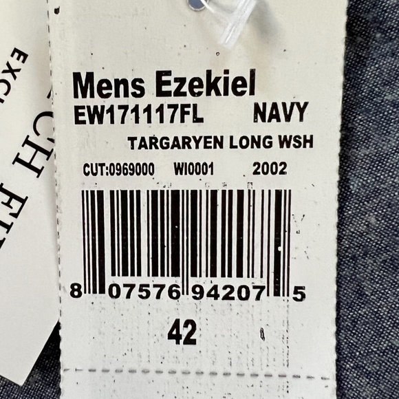 New Ezekiel Targaryen Blue Chambray Stitch Fix Cotton Shorts Sz. 42‎ - Picture 8 of 10